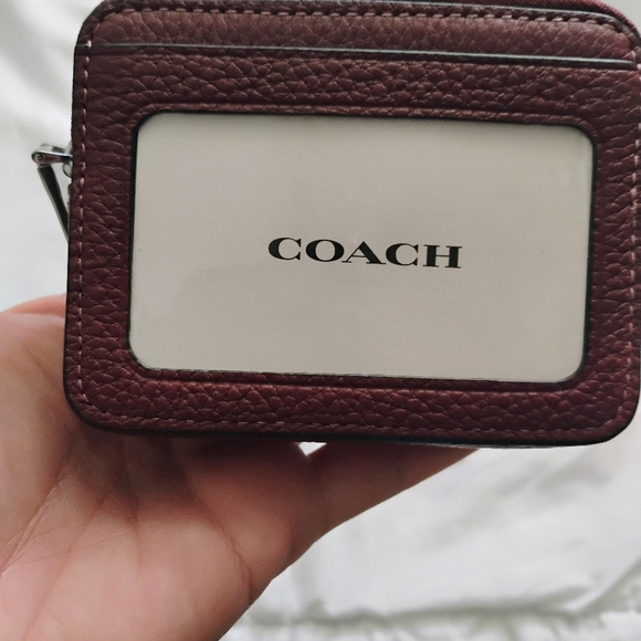 NWT Coach Red Credit Card Wallet - Picture 6 of 7